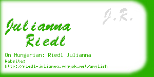 julianna riedl business card